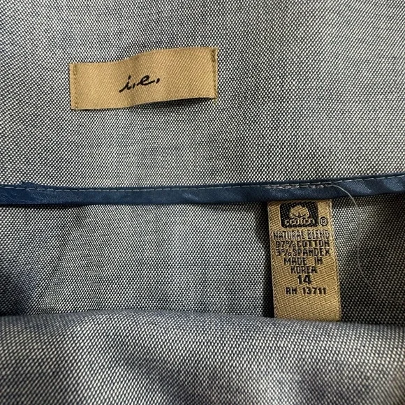 i.e. women’s gray pleat front skirt sz 14 - Picture 4 of 7